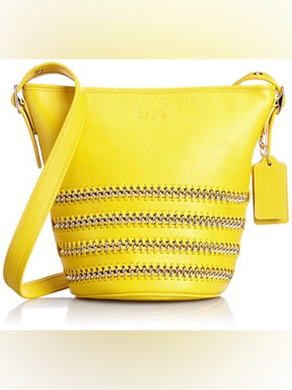 🍋 Coach Whiplash Mini Duffle Crossbody Bag Rare Yellow Style 35373 🍋